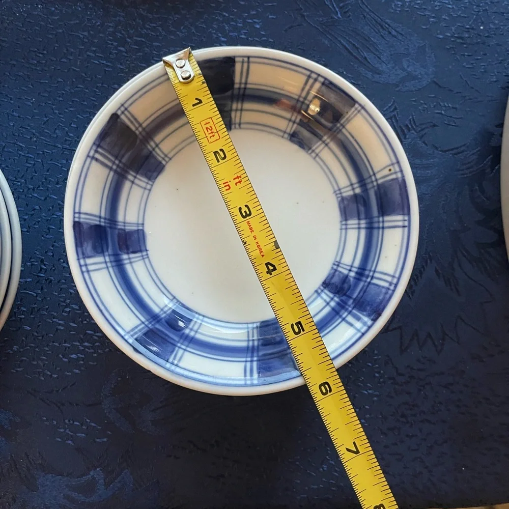Set of 3 Plaid Williams Sonoma Bowls
